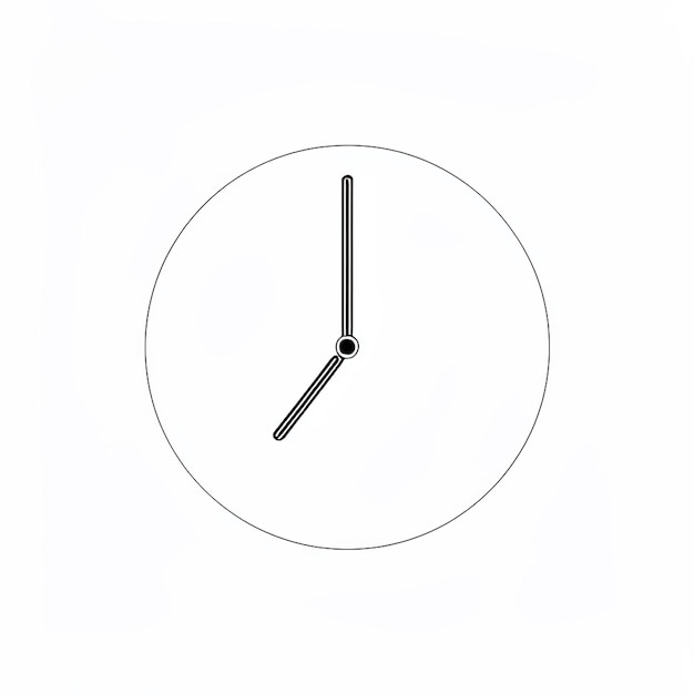 Vector minimal clock icon vector