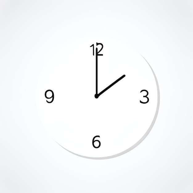 Vector minimal clock icon vector