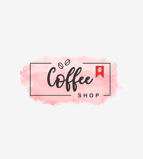 Minimal coffee logo design