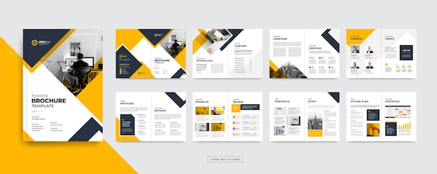 Minimal company profile or corporate business brochure design template