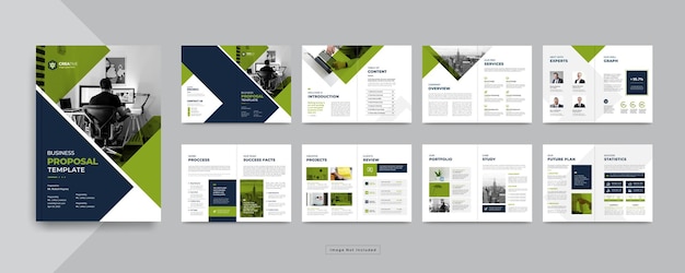 Minimal company profile or corporate business brochure design template