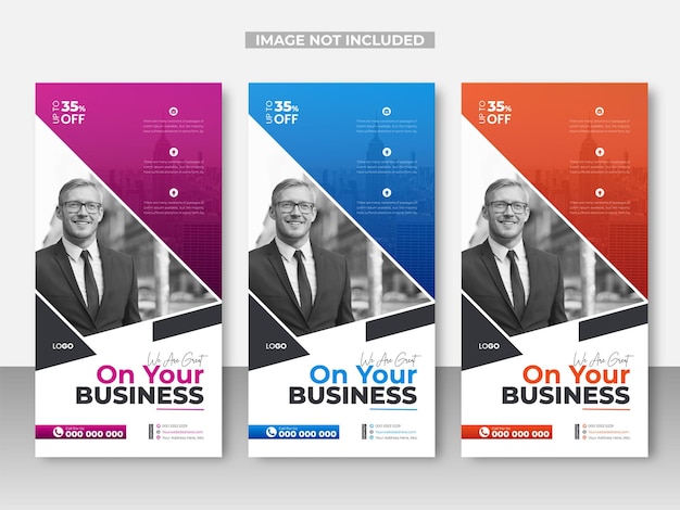 Minimal Corporate Business Rack Card or dl flyer design