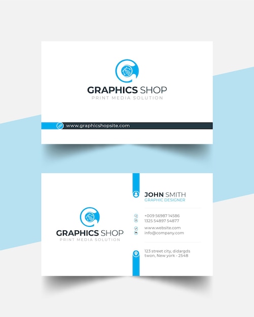 Minimal Corporate Simple Business Card template design