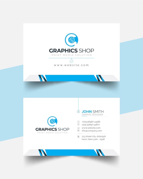 Minimal Corporate Simple Business Card template design