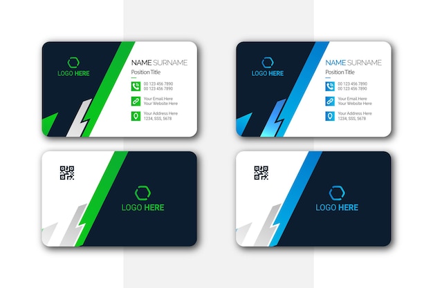 Minimal, creative, clean, and modern business card design template for Business