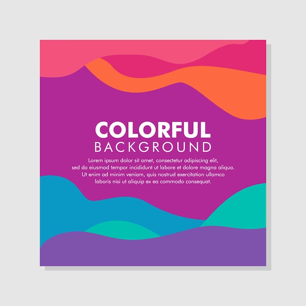 Vector minimal creative colorful background modern horizontal composition abstract illustration