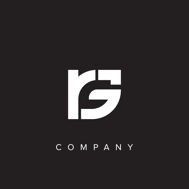 Minimal creative initial based GR logo and RG logo Letter GR RG creative elegant