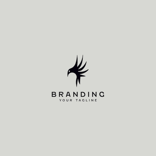 Minimal Eagle Logo Design Template