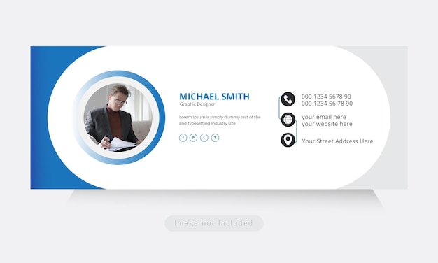 Minimal Email Signature Template Design