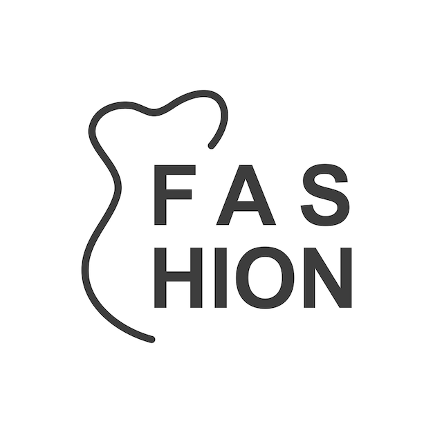 Minimal fashion brand logo template