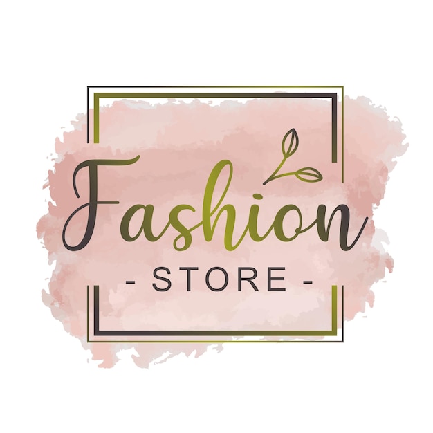 Minimal fashion shop logo