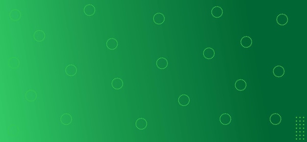 minimal green gradient design with circle ornaments suitable for web design posters and billboard