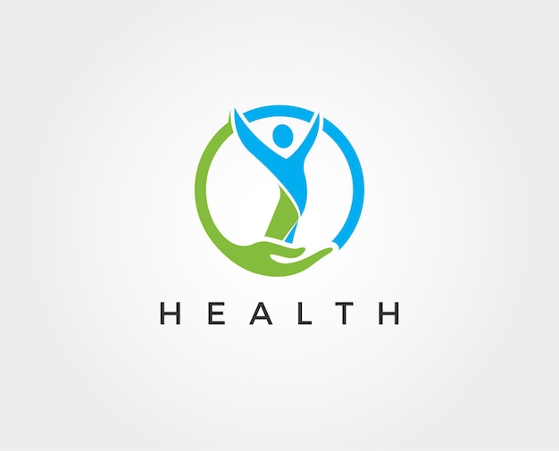 Minimal health logo template