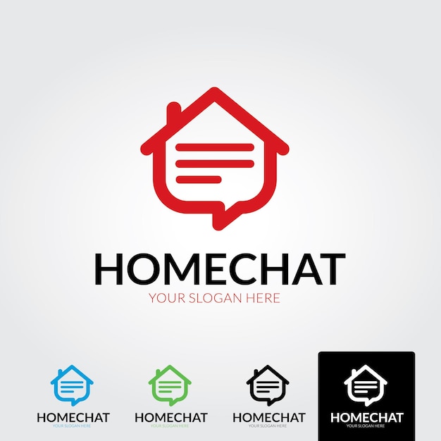 Minimal home blog logo template  vector illustration