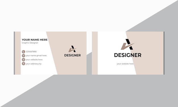 Minimal Individual Business Card Layout