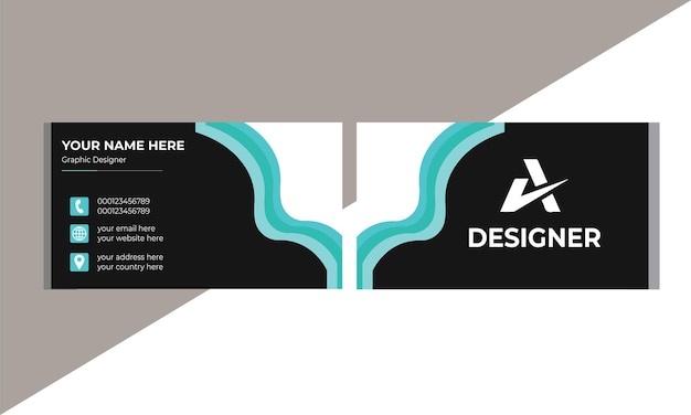 Minimal Individual Business Card Layout