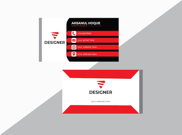 Minimal Individual Business Card Layout