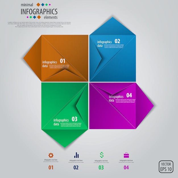 Minimal infographics.