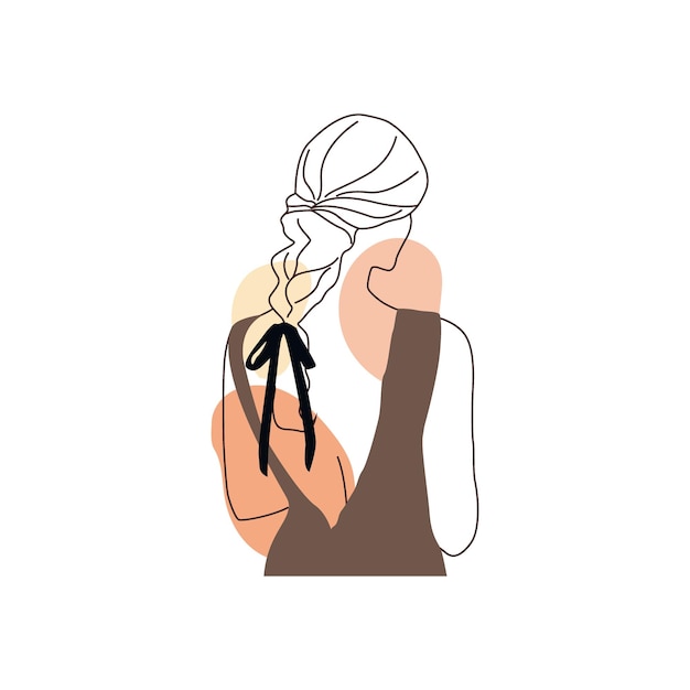 Minimal Line Art Woman