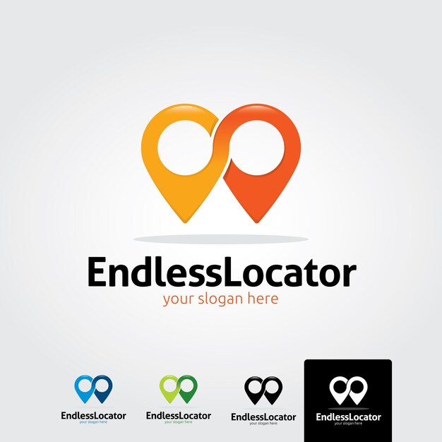 Minimal location  logo template  vector illustration