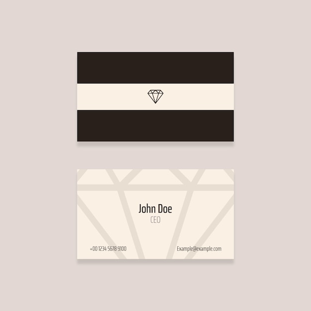 Minimal Luxury Business Card Brown