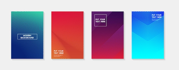 Minimal modern cover design Dynamic colorful gradients Future geometric patterns