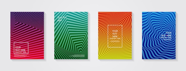 Minimal modern cover design Dynamic colorful gradients Future geometric patterns