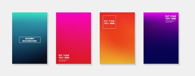 Minimal modern cover design Dynamic colorful gradients Future geometric patterns