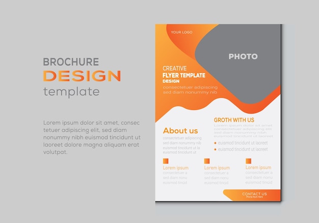 Minimal and Modern Product Flyer with Portfolio Style