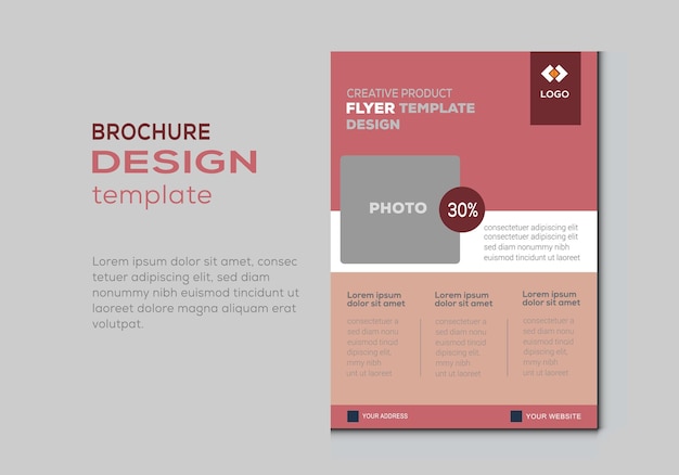 Minimal and Modern Product Flyer with Portfolio Style