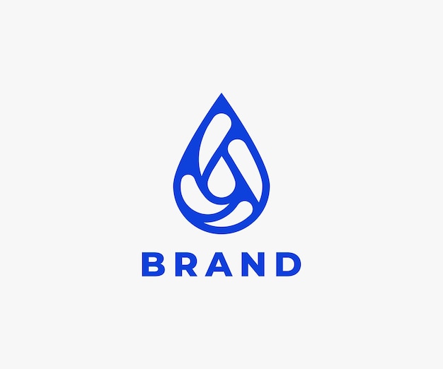 Minimal and Modern Water Logo Design for your business