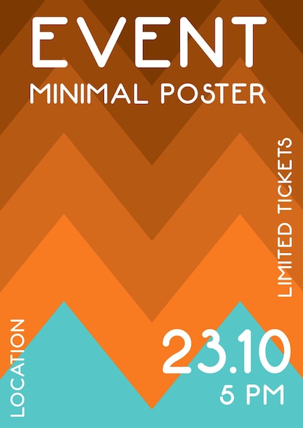 Vector minimal poster that says limited tickets