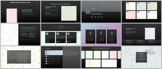 Minimal presentations templates