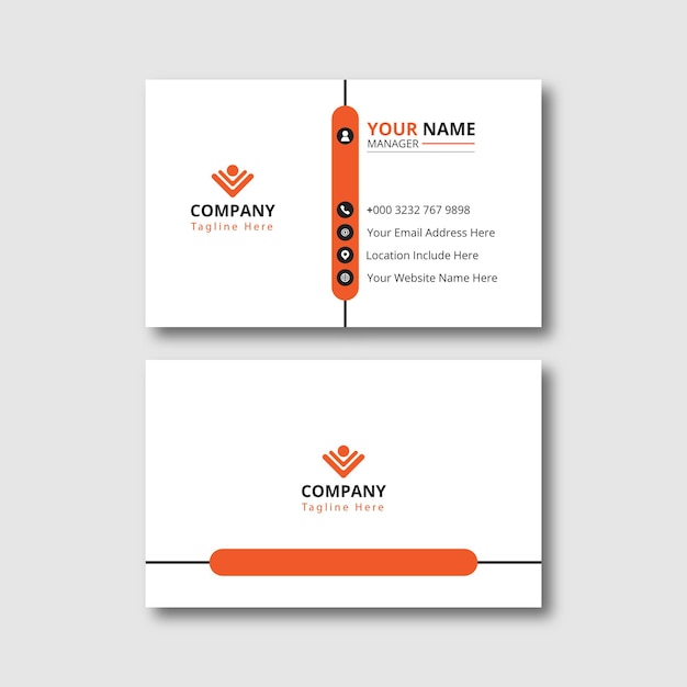 Vector minimal professional vector modern creative and luxury business card template