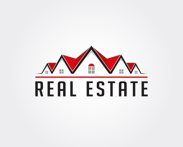 minimal real estate logo template