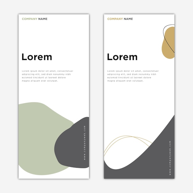 Minimal Roll Up Banner Design