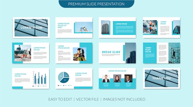 Minimal slides presentation template