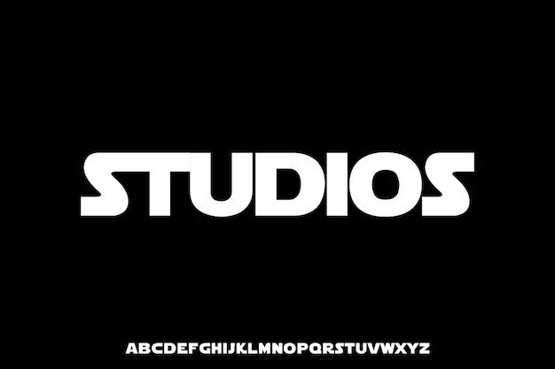 Minimal Studios Creative Vector Sans Serif Alphabet Font Design