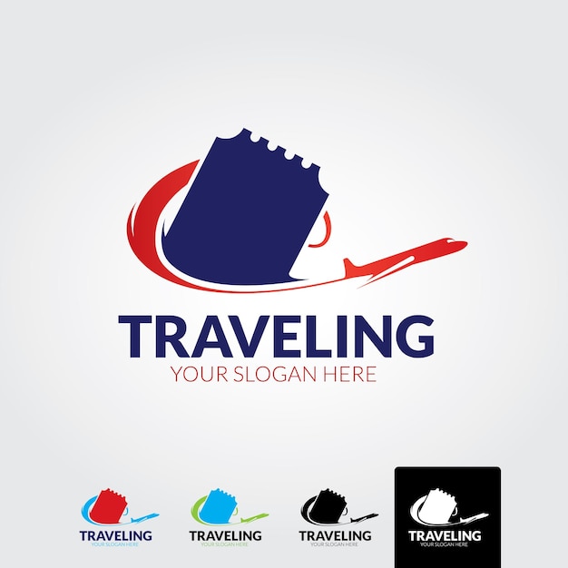 Minimal travel logo template  vector illustration