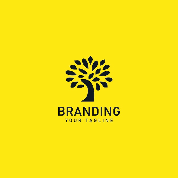 Minimal Tree Logo Design Template