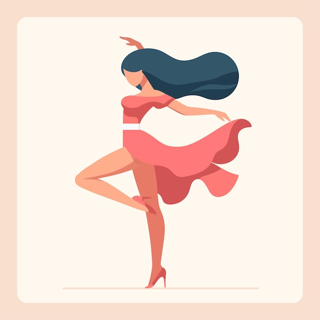 A Minimal Vector Illustration of a Beautiful Salsa Dancer01