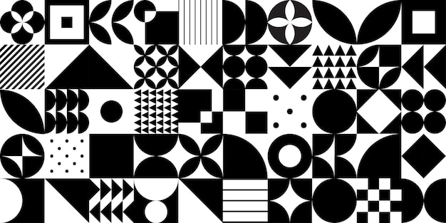 Minimal vintage 20s geometric vintage seamless pattern design for print textile Bauhaus background