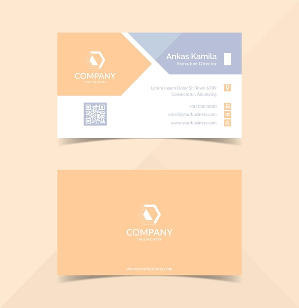 Minimalis Business Card Design Template