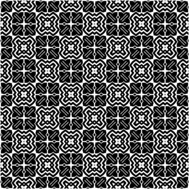 Minimalist abstract black and white seamless pattern design