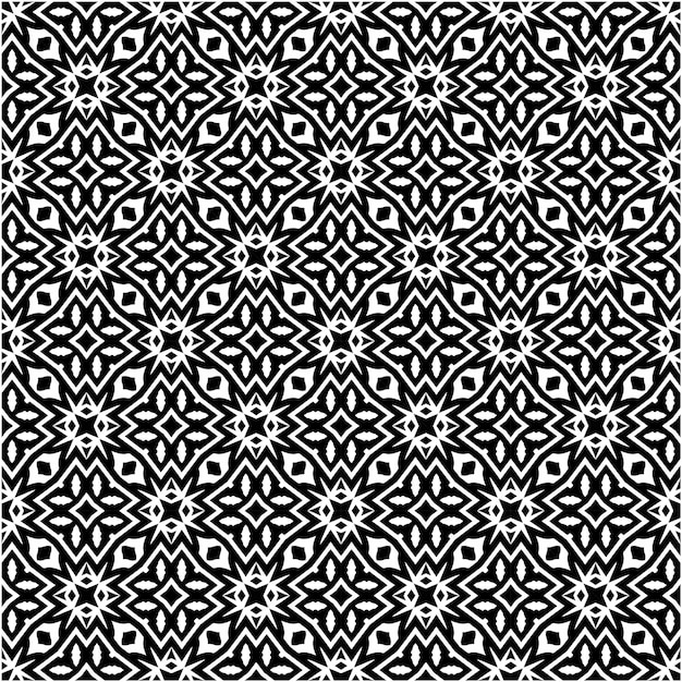 Minimalist abstract black and white seamless pattern design