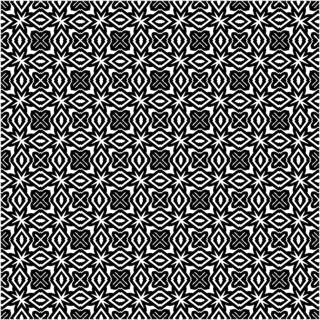 Minimalist abstract black and white seamless pattern design