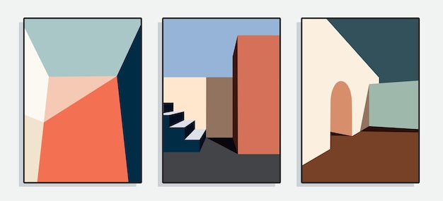 Minimalist Architecture poster series 