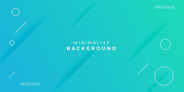 Minimalist background in blue gradient with line elements