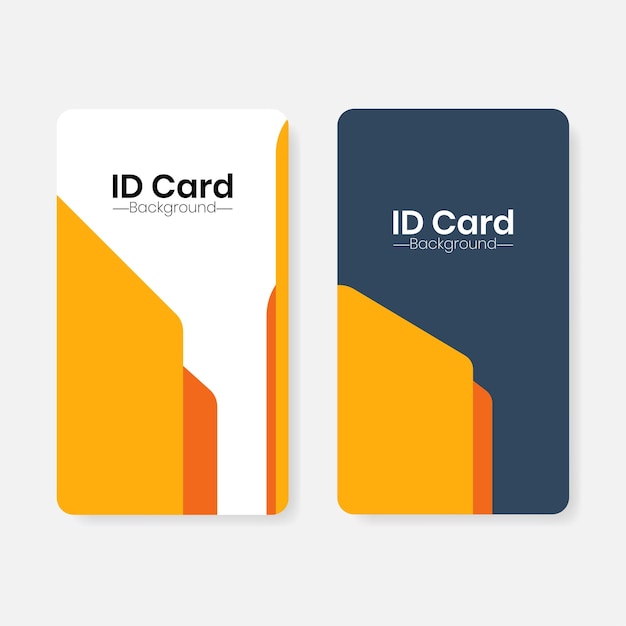 Minimalist background template for ID cards