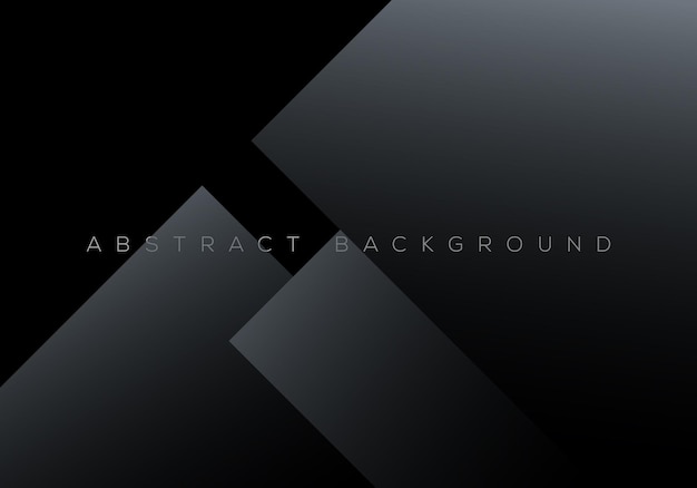 Minimalist Black Premium Abstract Background with Luxury Gradient Geometric Elements